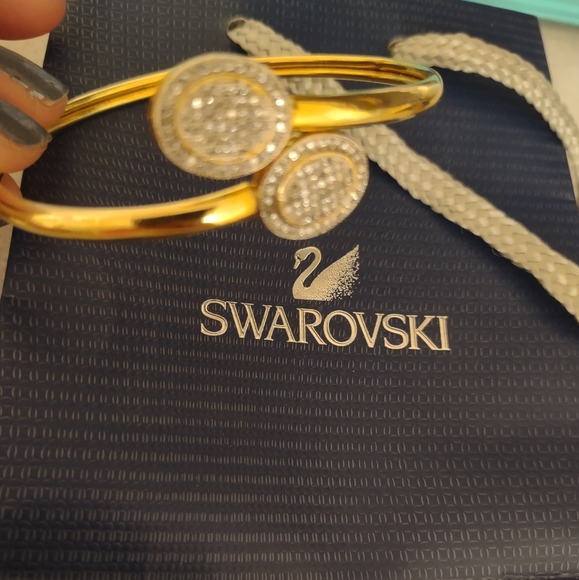 Swarovski crystal gold filled bracelet - Picture 3 of 5